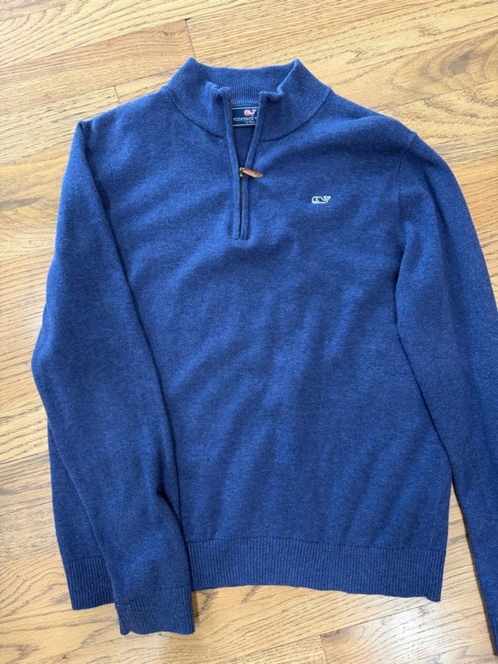 Vineyard Vines Boys L (16) Blue Quarter-Zip Pullover Sweater